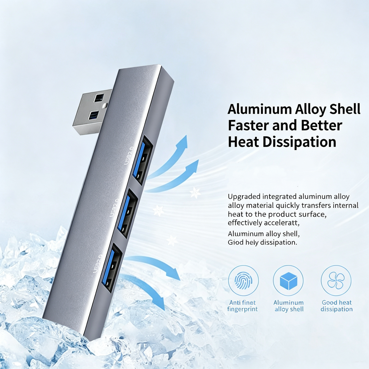 USB 3.0 Type-C Multi-Port Hub Adapter